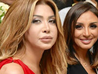 The Golden Star Nawal Al Zoghbi and Angham sat next to each other