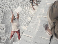 Egypt limestone workers