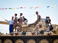 Jordan marked the centennial of the Great Arab Revolt with a massive festival in Amman's King Hussein Park. It had the same patriotic, family-fun feeling of independence day celebrations elsewhere (or a day at the county fair), but this one was replete with tanks and soldiers ready to stand in for a selfie.