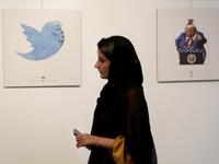 Taking a stab at Trump's infamous twitter rants? (AFP) 