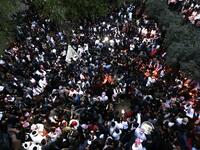 Thousands gathered on Wednesday, April 19, at the holy shrine of the Lalish Temple, to welome the new year. 