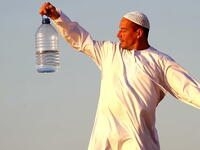 dehydrated Arab man