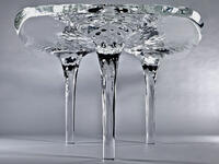 zaha hadid rippled water table
