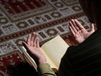 Muslim man praying