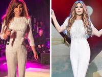 White jumpsuit look battle