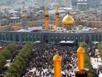 Battle of Karbala: Ashura marks the anniversary of the 'Battle of Karbala' when
Imam Hussain ibn Ali, the grandson of the Prophet Muhammad, Peace Be Upon Him (PBUH), with his family and 72 supporters
was killed by the forces of the second Umayad caliph Yazid. (Imam Hussein Shrine pictured)
