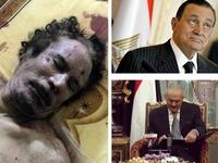 Arab Dictators become a dying breed: By the time some Arab leaders had been dealt with by their inflamed -  and baying for blood, as well as change - populace, a common rhyme much like King Henry VIII had inspired, could recall the fate of the first batch of leaders to fade: Fled, ousted, exiled; Ousted, ill, tried; Ousted, killed, defiled.	
