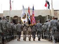 Monumental US Pullout: After the invasion came the withdrawal. Nine years later. December 18, the US flag went down and an Iraqi one was re-instated, marking the complete US troop exit from Iraq, as mandated in 2008 to take place by the end of December 2011. Iraqis were left free to handle their own affairs, even 'Spring' if desired.