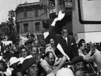 Arab hero: He combated Arab impotence, standing up to the British - He nationalized the Suez Canal-
and taking an anti-imperialist stance for Arabs and Africans. 
Nasserism his brand of pan-Arabism and nationalisation schemes restored Arab pride and inspired hopes to
defeat the Israeli enemy.