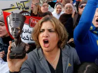 مظاهرة نسائية في مصر 