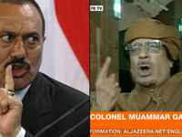 Leaders name-call their protesters: ‘Mad-Dog’ labels his disobedient people, cockroaches, greasy rats and cats, drug-taking, hallucinating, Nescafe-swigging brain-washed; And Saleh accuses his Yemeni protesters: gas-stealers, highway robbers.