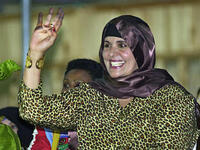 صفية القذافي- الزوجة الثانية للقذافي وأم أولاده السبعة، وقد قام الزوجان بتبني صبي وفتاة ويدعى الصبي "ميلاد".