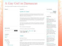 Racy but smart: the blog scam went under the alias A Gay Girl in Damascus. Pretty and pink and eloquent to boot,  it was an
instant hit. On the motive for this devious craft, he claims it was 'fun and a literary challenge' 
more than a sexual thrill- in light of the graphic erotic content covered.