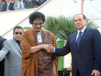 Mediterranean Leaders who love to surround themselves by women (Gadaffi is notorious for his Amazonian Guard – 40 body team of women security guards).