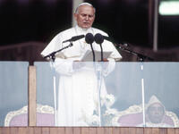 Pope John Paul II in Morocco