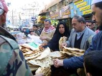 Shopping frenzy : Reports off the street of rationing of food supplies in Jordan this 
Ramadan as one shopper getting stocked up for the opening week tells of being restricted on the number of chickens
 he was allowed to buy in a Jordan food market. Five chickens exceeded his allowance, apparently.