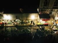 Night owls' late shopping: People are active at night and the markets operate later hours
to suit the consumers' schedules and activity, much like late night Christmas shopping. This hubbub marks the slight reversal of day
to night for the community who become more active after the break of fast.

