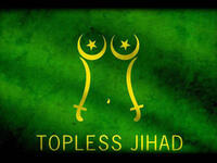 Topless Jihad crescent star