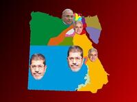 Across Egypt, Mursi, Shafiq and Sabahi took highest votes