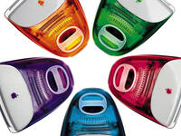 iMac computer was a second-wind groundbreaker for Apple, and hailed Steve Jobs' comeback in 1998. iMac 'to go' 
followed on its back in '99 (the mobile mac-top version): One remembers seeing orange iMac portables hit the scene late 90s? Forerunners to more i-Products, iMac was "next year's computer for more, not last year's computer for less".