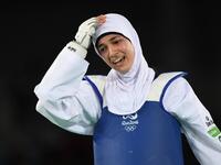 لاعبة التايكواندو المصرية هداية ملاك: برونزية لوزن 57 كيلوغرام.