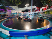 Interior of indoor amusement park Ferrari World. It is the first Ferrari-branded theme park and is the Middle East's Leading Theme Park. (Shutterstock/ File Photo)