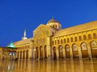 Umayyad Mosque, Syria: Muslims also believe it to be the spot where Jesus will return at the End of Days. Also, Muhammad’s family walked here from Iraq following the Battle of Karbala, a distance of around 500 miles. We could go on. (pinterest.com)