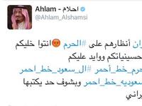 شنت الفنانة الإماراتية أحلام حرب الكترونية في تويتر للدفاع عن السعودية ضد إيران وقامت بتغيير صورتها الشخصية إلى صورة الملك سلمان ودشنت العديد من الهشاتاغات أبرزها "السعودية خط أحمر" وغردت ضد ايران تغريدة أثارت الجدل.