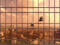 الجائزة الثانية عن فئة المدنية صورة بعنوان "Dawn on Mercury Tower" "الفجر من برج ميركوري" التقطت من قبل أليكسايغو