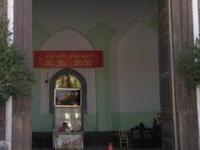 Riot shields in the ancient Heytgah Mosque in Kashgar, Xinjiang, courtesy of Dr. Joanne Smith Finley