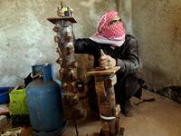 The effectiveness of killer pipe bombs has been well documented, and in Syria — where standard munitions like grenades can be hard to come by — rebel groups have been churning them out by the hundreds. The bombs pictured here feature pieces of metal welded onto their casings for added shrapnel in the explosion.