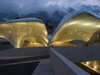 Hungerburgbahn is a hybrid funicular railway in Innsbruck, Austria, connecting the city district of Hungerburg with the city centre. It opened on 1 December 2007 (Twitter)