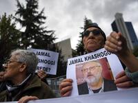 Protesters want answers about Jamal Khashoggi’s disappearance. So do media outlets like The New York Times and tech companies like Uber, which pulled out of a tech conference in Saudi Arabia. (Ozan Kose/AFP)