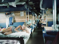 After the train leaves the stop she brings you bed sheets (calvertjournal.com)