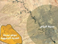 سمي بهذا الاسم كونه يقع في مدينة "القدية" جنوب غرب الرياض