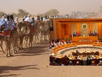 خصَّصت حكومة موريتانيا ألف جمل للمشاركة في عرض استقبال ضيوف القمة، حيث نظم العرض خلال وصول القادة على طول الطريق بين مطار نواكشوط الدولي، ومدخل المدينة الشمالي، وهو ضمن المراسم الفلكلورية والاحتفالية الموريتانية.