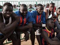Originating in the Nuba mountains, the sport has become wildly popular country-wide in recent years. The Sudanese Nuba wrestling federation organizes matches every Friday that attract hundreds of people. Yasuyoshi CHIBA / AFP