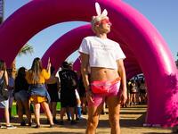 Festival goer attends 2019 Coachella Valley Music And Arts Festival - Weekend 2 on April 21, 2019 in Indio, California. Presley Ann/Getty Images for Coachella/AFP