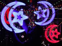 Muslims around the world prepare for the announcement of the fasting month of Ramadan which is expected to start on May 5 or 6 depending on the crescent moon.  AHMAD GHARABLI / AFP