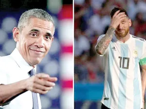 ميسي وأوباما