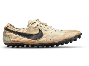  Nike co-founder Bill Bowerman designed the flat racing 'Moon Shoe' which was made for runners at the 1972 Olympic trials.