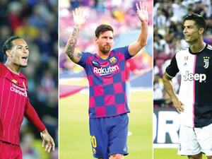 رونالدو وميسي وفان دايك