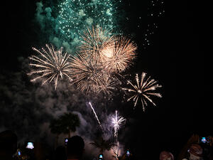 Fireworks across Dubai