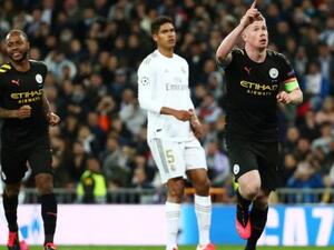 من مباراة مانشستر سيتي وريال مدريد