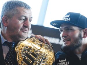 حبيب نورمحمدوف ووالده