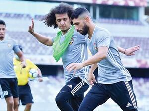 جانب من تدريبات "الأبيض"