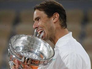 رافاييل نادال الفائز بلقب دورة رولان غاروس الأسبوع الماضي