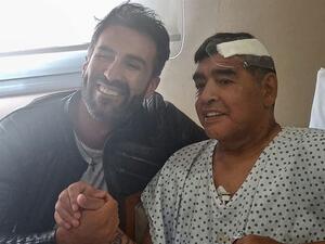 من الصور الأخيرة لمارادونا قبل وفاته