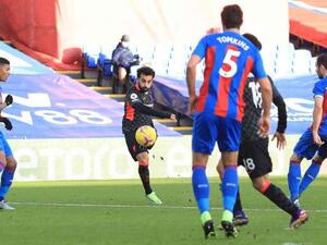 صلاح خلال مباراة كريستال بالاس وليفربول