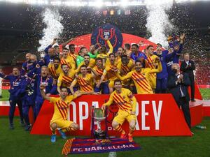 برشلونة يظفر بكأس الملك